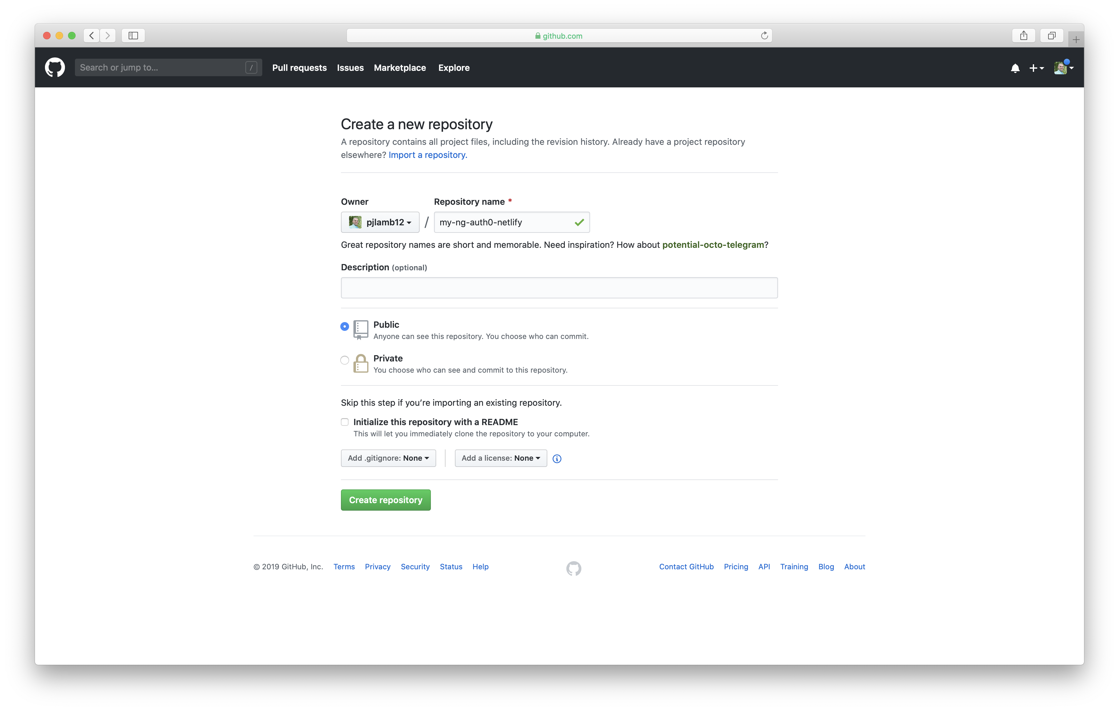 Github как сделать проект приватным