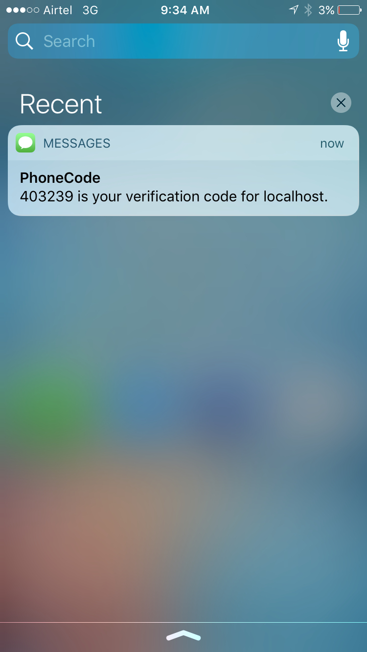 Auth0's SMS received