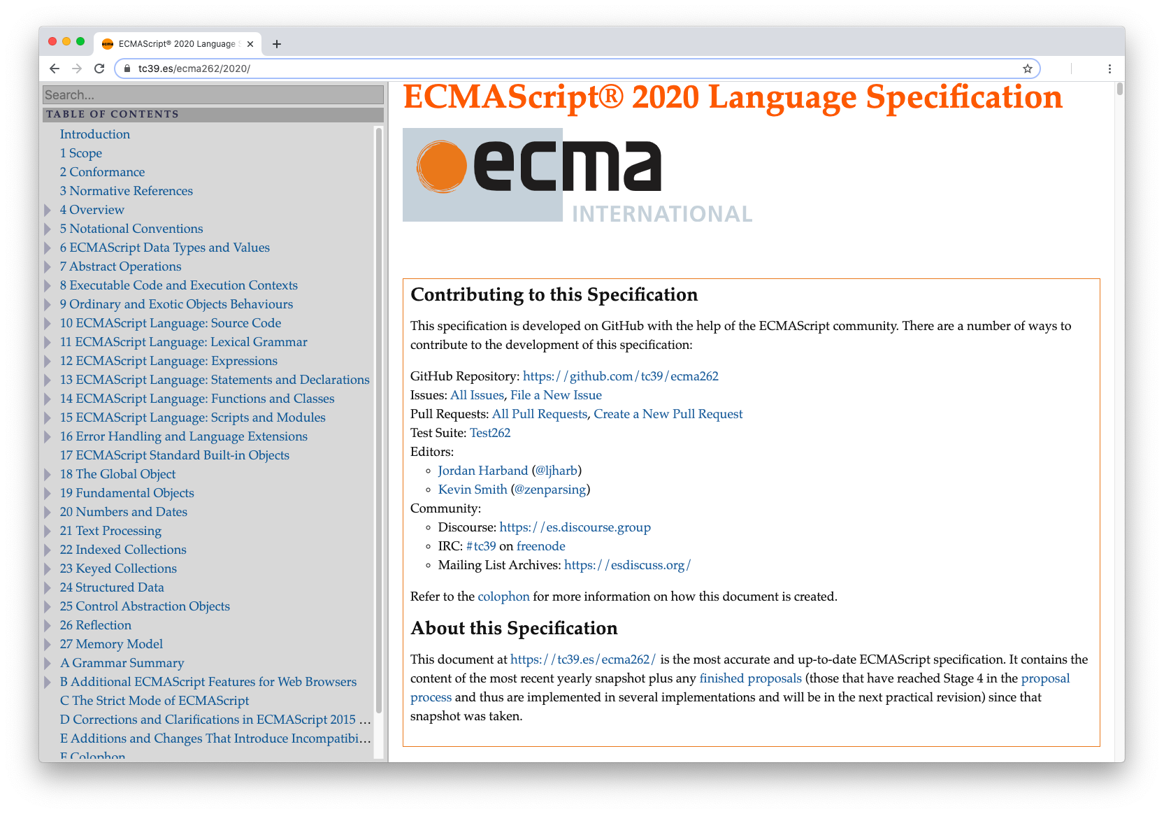 What's New in ECMAScript 2020 (ES2020/ES11)