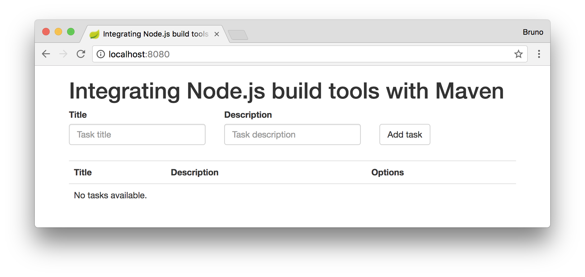 Integrating Node.js Build Tools with Maven