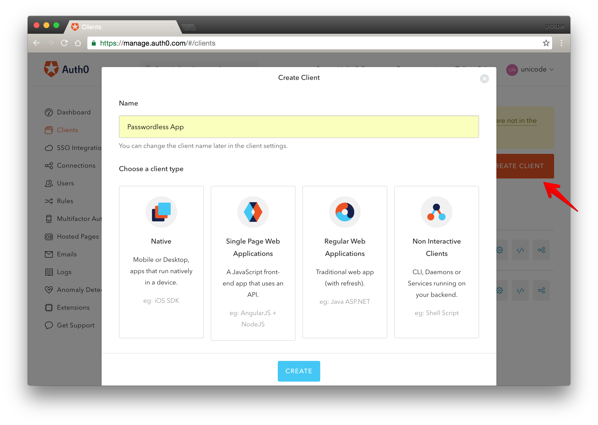 Create a Passwordless Application