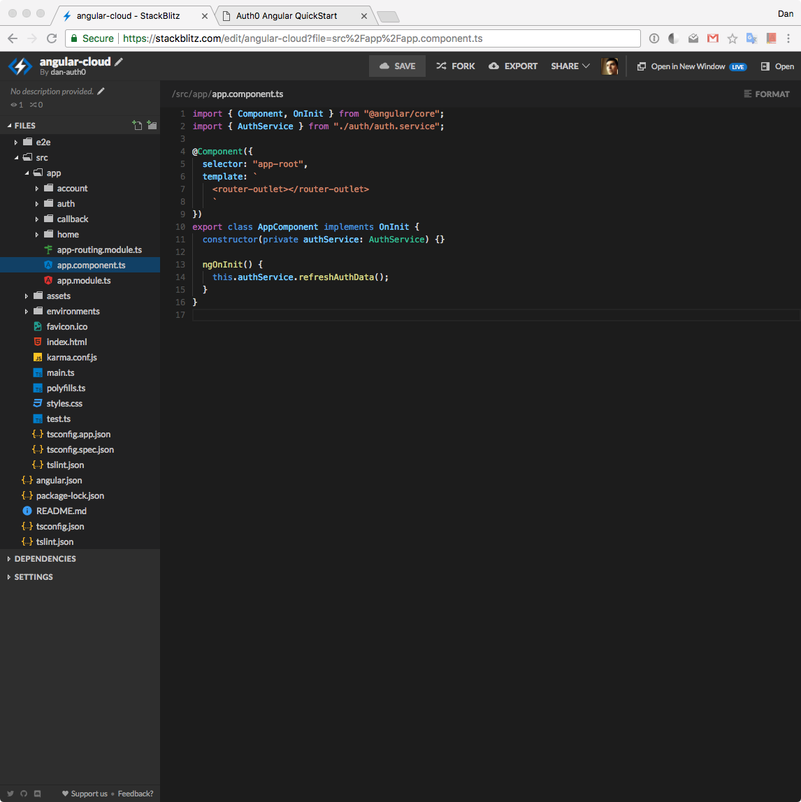 Create Secure Angular Apps In The Cloud With Stackblitz And Auth0