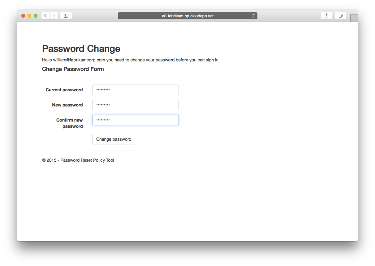 Change Password