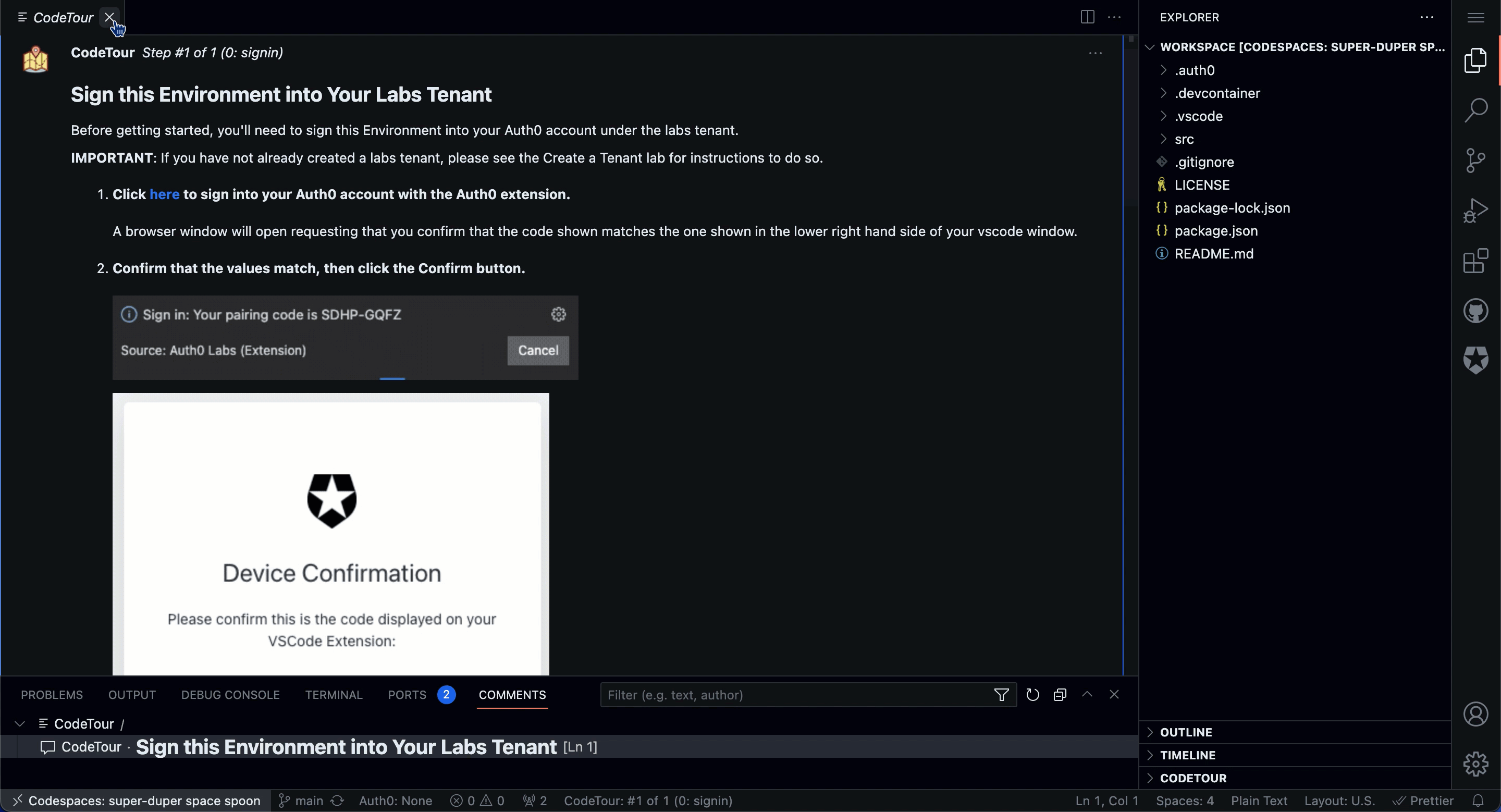 Reopen CodeTour