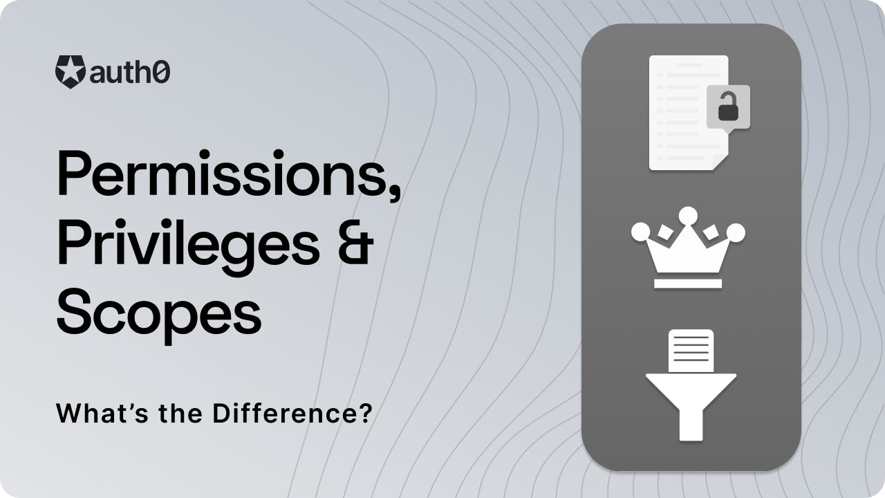 Permissions, privileges and scopes - what\'s the difference?