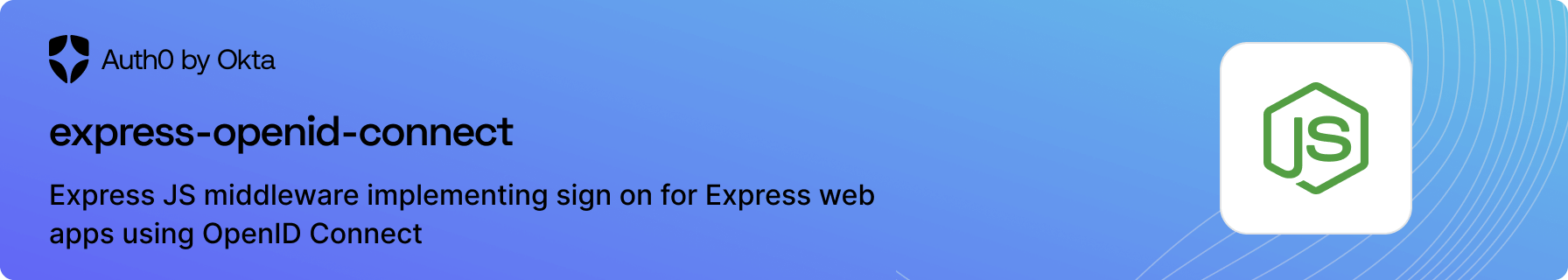 Express JS middleware implementing sign on for Express web apps using OpenID Connect.