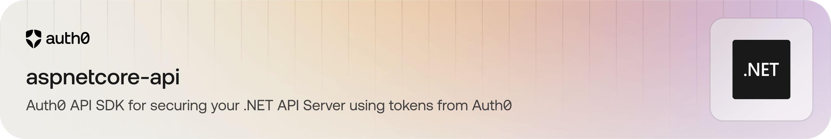 Auth0 API SDK for securing your .NET API Server using tokens from Auth0
