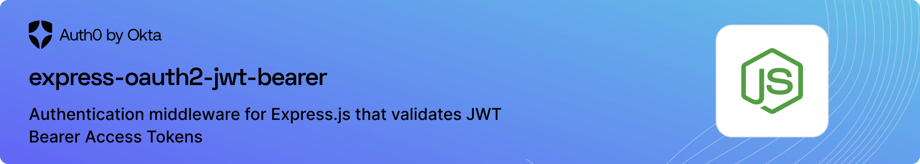 Authentication middleware for Express.js that validates JWT Bearer Access Tokens
